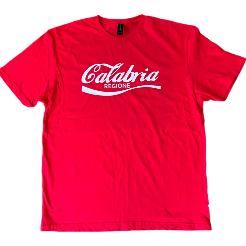 New in pkg Calabria Red Men's T-Shirt size SMLXLXXLXXXL